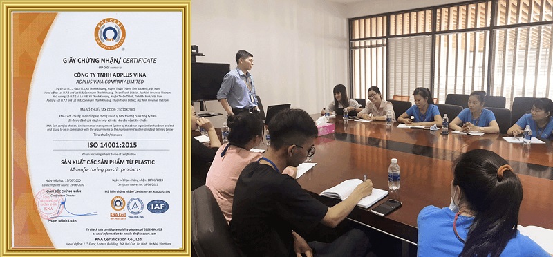 chứng nhận iso 14001:2015