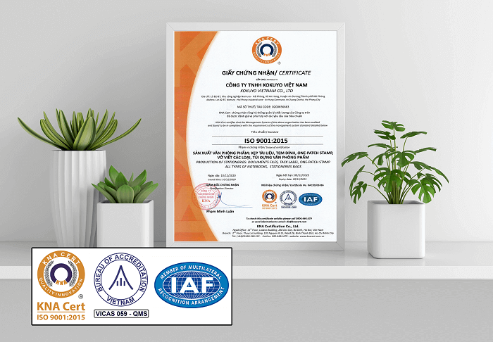 Chứng chỉ iso 9001 công nhận quốc tế