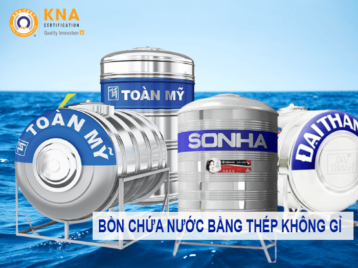 chứng nhận hợp chuẩn bồn chứa nước bằng thép không gi