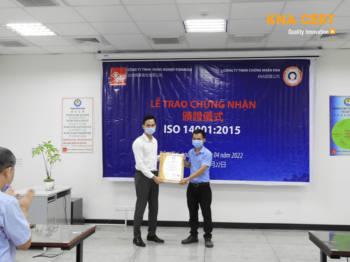 chứng nhận iso 14001 cho công ty hưng nghiệp formosa