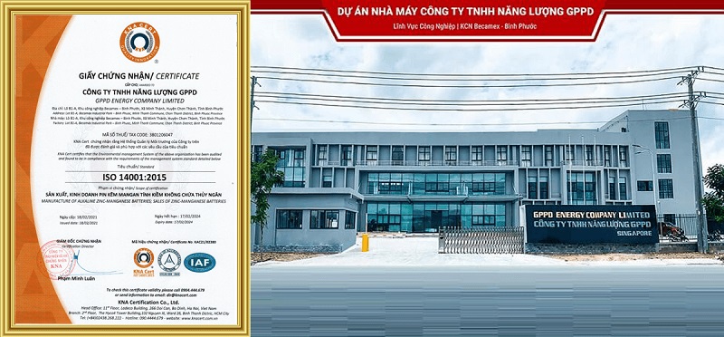 giấy chứng nhận iso 14001:2015