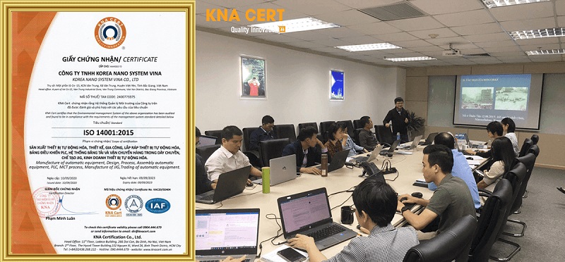 chứng nhận iso 14001:2015 cho doanh nghiệp