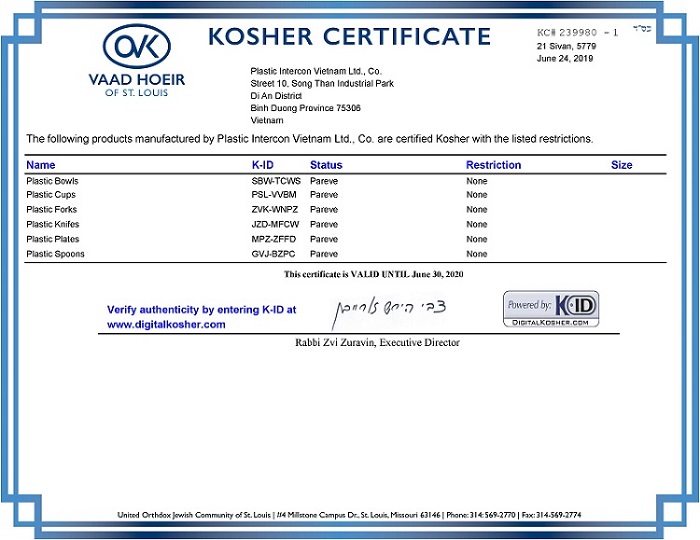 đào tạo chứng nhận kosher