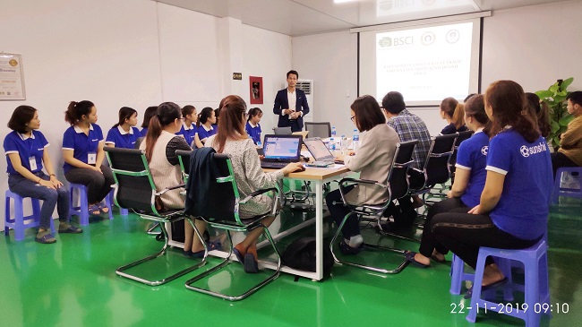ĐÀO TẠO BSCI CHO CÔNG TY TNHH ĐIỆN TỬ SUNSHINE VIỆT NAM