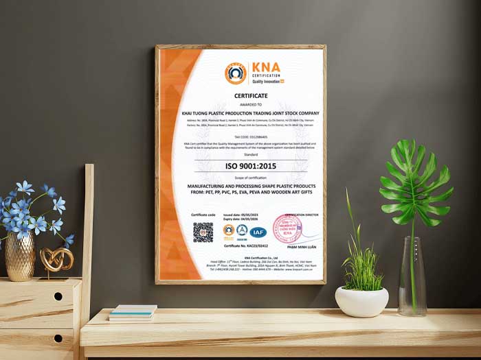 giấy chứng nhận iso