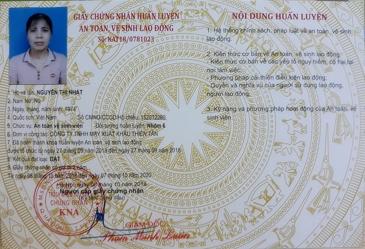 an toàn lao động nhóm 6