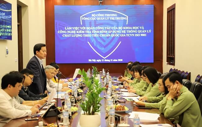 Kiểm tra tình hình xây dựng áp dụng ISO 9001 tại Tổng cục Quản lý thị trường