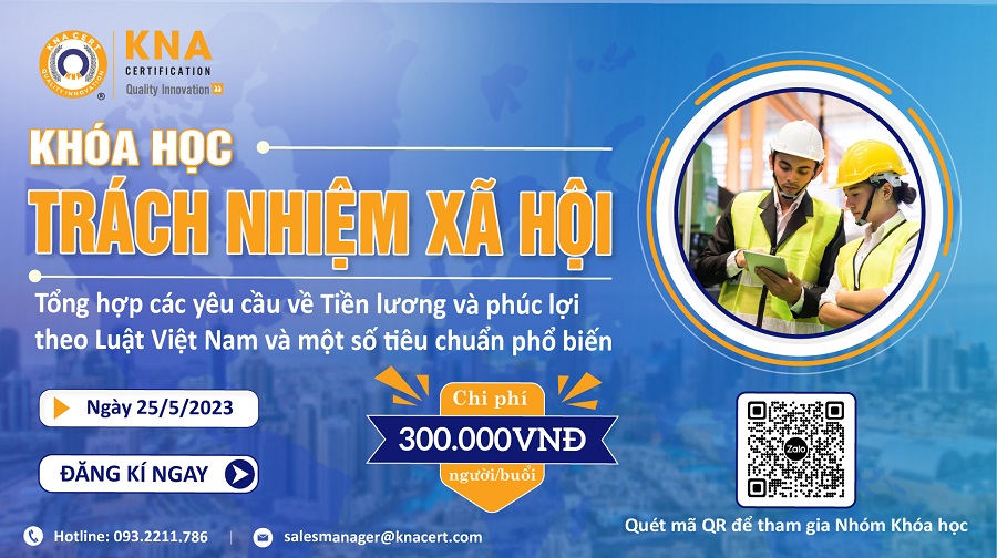Khóa học Trách nhiệm xã hội tháng 5