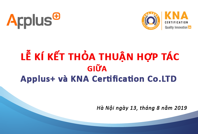 thỏa thuận hợp tác giữa applus với kna