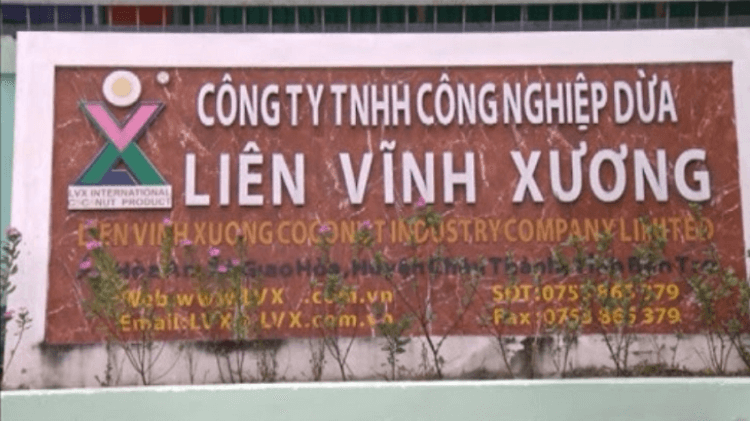 Công ty TNHH Công nghiệp Dừa Liên Vĩnh Xương