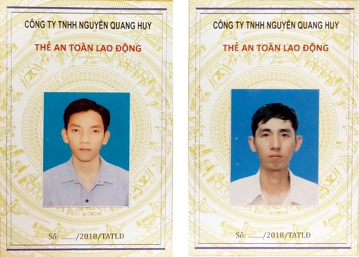 thẻ an toàn lao động